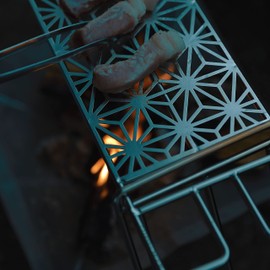 CAMPINGMOON 304 Stainless Steel Cooking Grates for Camping Stove Grill Campfire Open Fire with Carry Bag MTG-C (L 19.7 x W 5.1 Cooking grate MTG-C)