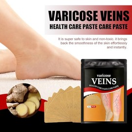 Generic Parches para aliviar varices, transpirables, para arañas vasculares en piernas, fórmula natural con cúrcuma, 36 unidades