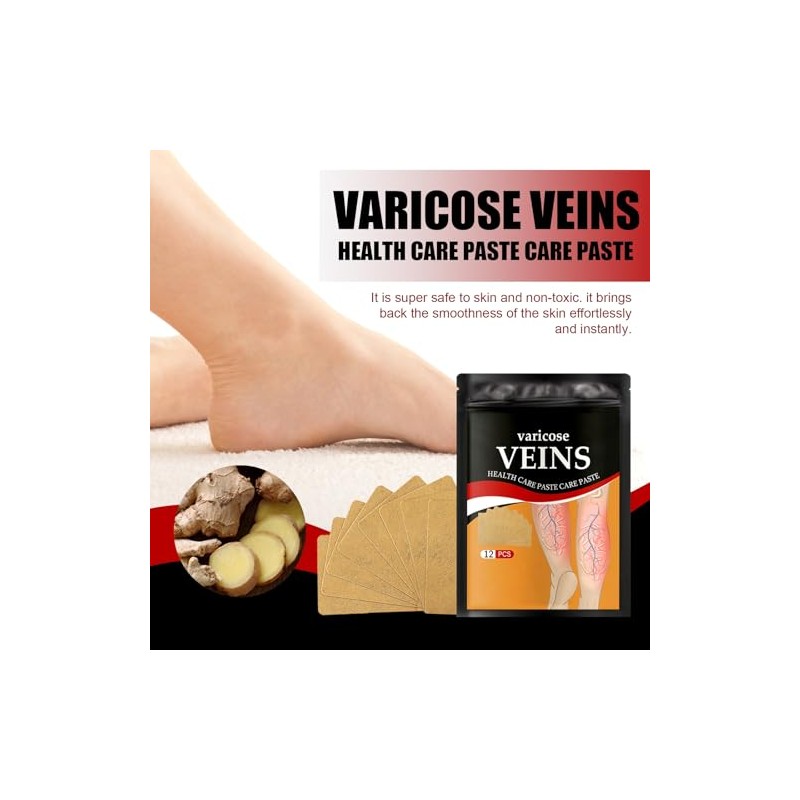 Generic Parches para aliviar varices, transpirables, para arañas vasculares en