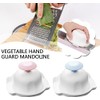Gray Food Slicer Mandoline, Plastic & Stainless Steel, Lightweight, Hand