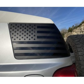 USA Window Flags Precut Compatible with Toyota FJ Cruiser 2007-2014 (Driver Side)