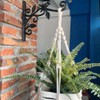 KiaoTime Cast Iron Metal 9.5" Hanging Planter Flower Pots Bracket