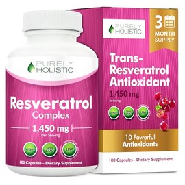 Resveratrol Supplement 1450mg, Extra Strength Trans Resveratrol Complex | Potent Antioxidant Support for Healthy Aging & Cellular Health with Polyphen