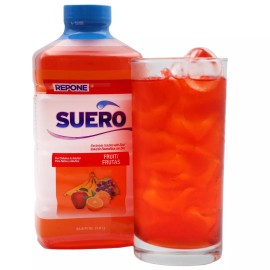 REPONE Suero Electrolyte Solution with Zinc, Fruit Flavor, 33.8 OZ