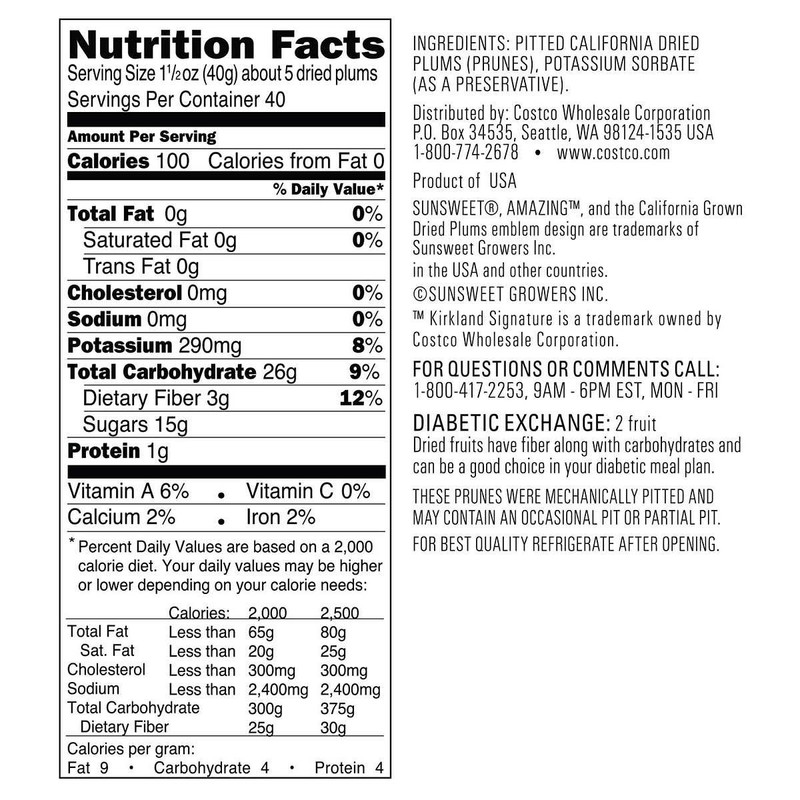 Signature's Dried Plums Pitted Prunes, 3.5 Pounds (2 Pack(3.5 Pounds))