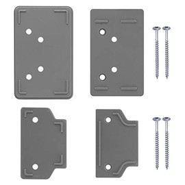 Callowesse Transparent Design Protective Skirting Board Spacer Kit for Indoor and Outdoor Air Retractable Stair Gates - Grey