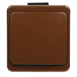 Naka24 IP44 Surface-Mounted Switch Socket Range Wet Room Schuko Smart (Switch Brown WNT-1S)