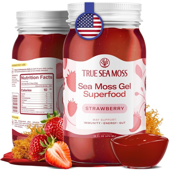 TrueSeaMoss Wildcrafted Irish Sea Moss SuperFood - Made with Premium