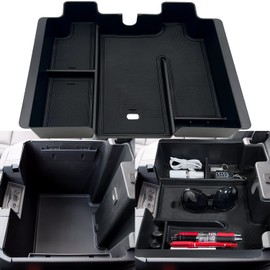 JOJOMARK Center Console Organizer Tray fits for 2019-2022 GMC Sierra/Chevy Silverado 1500 Accessories, 2020-2021 2022 2023 Silverado/Sierra 2500 HD/3500 HD