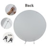 OERJU Silver Round Backdrop Cover Luxurious Not Glitter Sequin Background