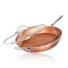 Gotham Steel Hammered Copper Sauté Pan - Size: 14 in.,