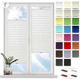 Pleated Blind with Drilling Made to Measure Window Roller Blinds for Indoor Pleated Blinds Sun Protection Folding Blind