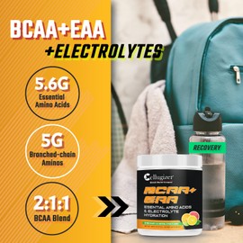 Cellugizer Cellugizer BCAA + EAA + Electrolytes | New & Improved | 6.5g EAAs, 5g BCAAs, Hydration Matrix | Muscle Recovery, Strength | Citrus Blast Flavor | 30 Servings