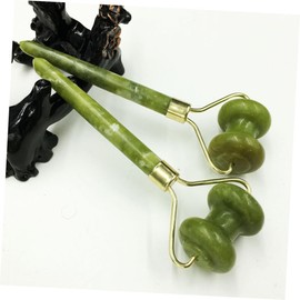 Mikinona Natural Jade Stone Face Massager Portable Beauty Roller Facial Massage Tool Skin Care Massager Jade Roller for Aging
