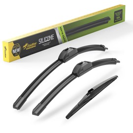 Raidbee® Silicone Windshield Wiper blades 3 pack Replacement for Jeep Compass 2023 2022 2020 2019 2018 All-Season Silicone Windshield Wipers 24" 18" 10"