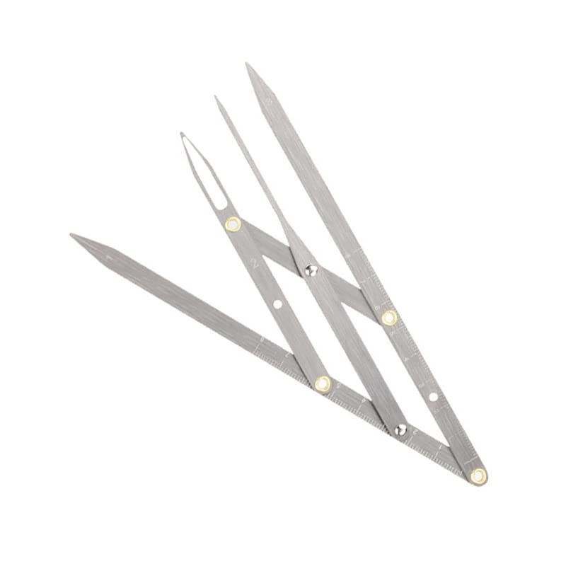 CYSFETENA Eyebrow Measuring Ruler, Foldable Stainless Steel Eyebrow Ruler with