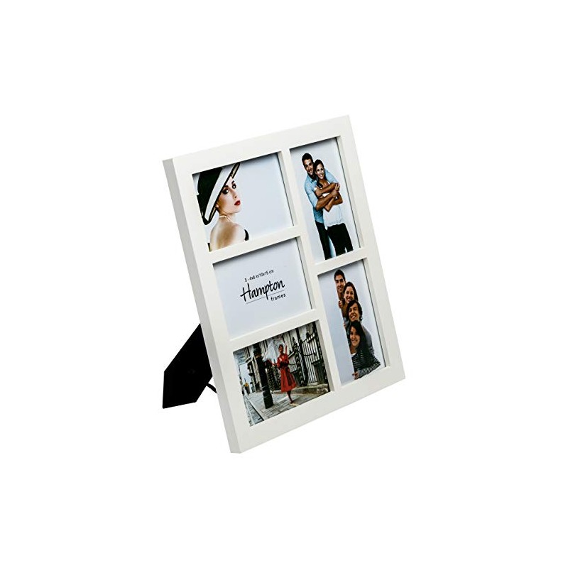 Hampton Frames GALLERY Multi Aperture Five - 4x6 (10x15cm) White