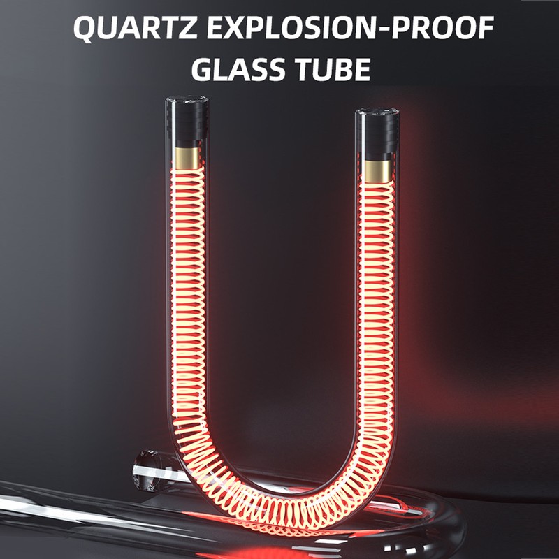 200W Aquarium Small Quartz Heater Thermostatic Low Water Level Fish