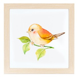 ArtToFrames 8x8 Inch Brown Picture Frame, 1 - Pack, This 1.25 inch Custom MDF Poster Frame is Natural Oak, Comes with Regular Glass (Frame_Pack_1_76808-972-8x8)