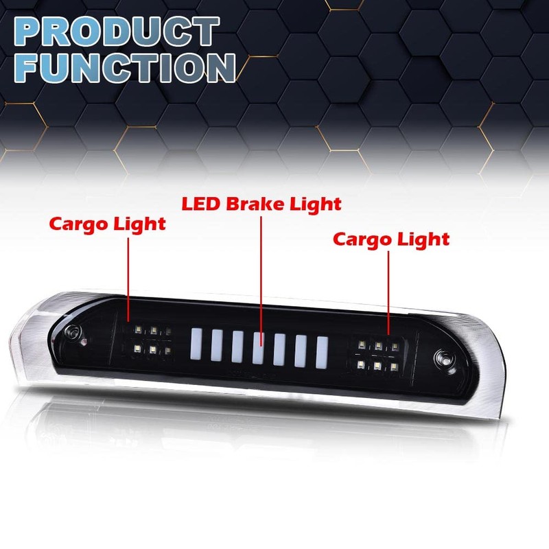 PIT66 LED 3rd Brake Light, Compatible with 2002-2008 Dodge Ram