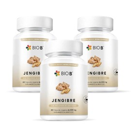 Bio B | Jengibre 3 Pack de 60 cápsulas veganas cada uno