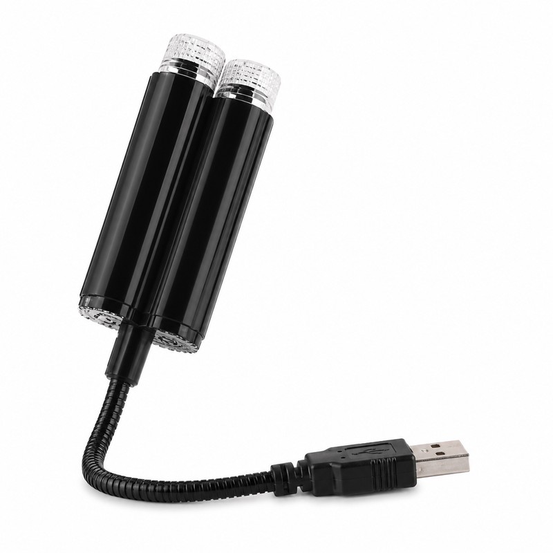 USB Car Star Projector Light for Interior Décor – Flexible