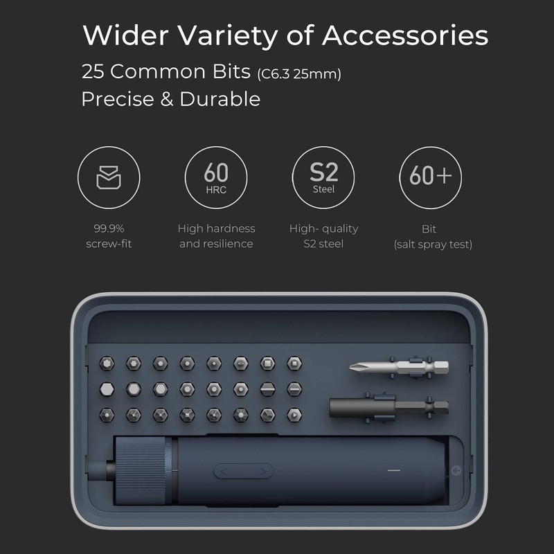 HOTO Electric Screwdriver Kit, 3.6V Cordless Screwdriver Set, Upgraded Capacity,