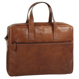 X-ZONE Genuine Leather Briefcase for Men, Women, Business Bag, Laptop Bag, 17 Inches, Document Bag, Smartphone Compartment, Notebook Compartment, Tablet Compartment, Cowhide Leather, 021268, brown,