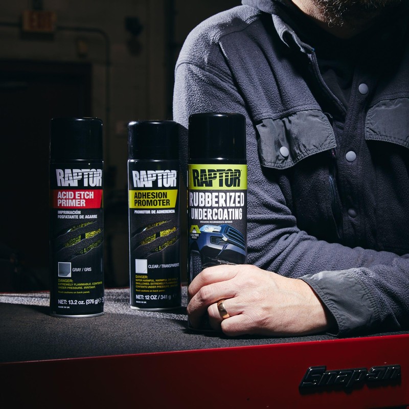 Raptor Rubberized Undercoating, Professional Grade Automotive Spray Paint, Extra Durable