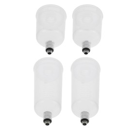 Hohopeti 4pcs Split Replaceable Airbrush Cups Clear Plastic Paint Containers for Easy Disassembly Lightweight and Portable Design for Artists High Precision Nozzle for Vibrant Results