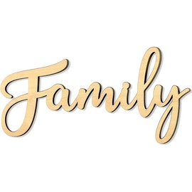 Family Signs for Home Decor Wall,Family Wall Decor Rustic Letter Signs (style1wood) - Color: style2