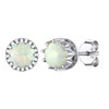 Dainty Stud Earrings for Women Sterling Silver Opad Ear Studs