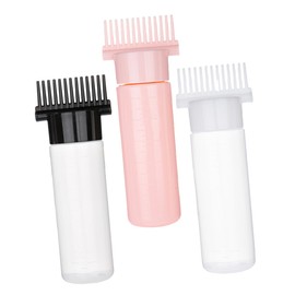 WOONEKY Root Comb Bottle Set Hair Care Massage Comb Hair Oil Applicator Bottle 3 Pack 180ml