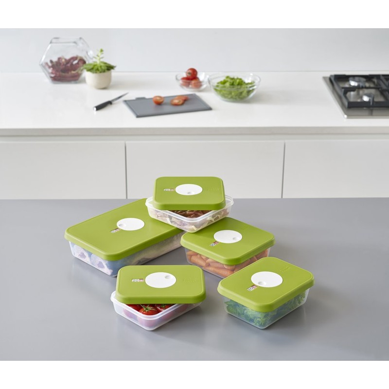Joseph Joseph Dial Storage Container with Datable Lid, Green, 0.9
