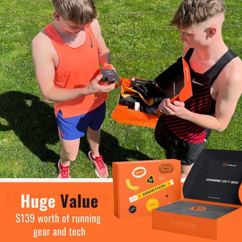 Vorlich® Running Gift Box, 13 Essential Items for Runners, Includes