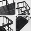 Luabue Sink Organiser, Black Sink, Kitchen Organiser, Stainless Steel with
