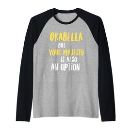 Orabella Funny Text Design Women Girls Raglan Baseball Tee