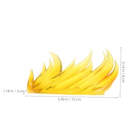 Hohopeti Flame Effect Figurine Display Accessories Realistic Action Figures Enhancer for DIY Assembly Doll Showcase with Unique Visual Effects G Yellow Flame Design