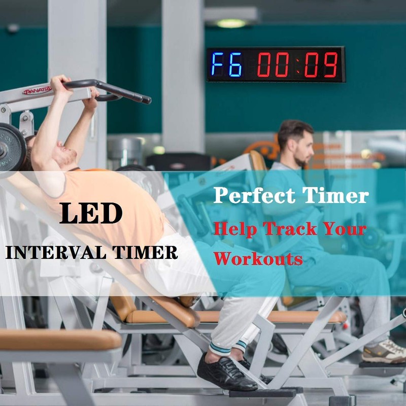 Ledbrigym Gym Timer 3 Inch Clock Fitness Home Tabata Boxing