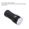 LED Flashlight XMT6 LED 15000lm USB Rechargeable IP65 Waterproof Outdoor
