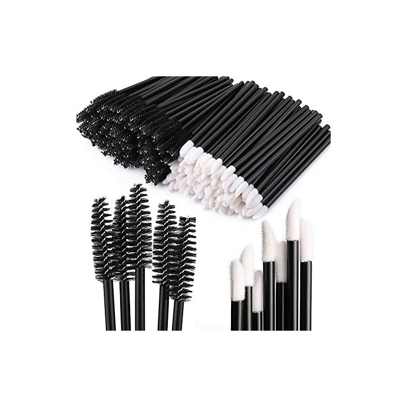 Tbestmax 200 cepillos desechables para máscara de pestañas y labios,