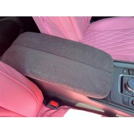 Car Console Covers Plus Made in USA Designed for The Center Console of The Mazda CX50 CX70 CX90 with Split Console Pair of Fleece Auto Armrest Covers Dark Gray