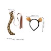 BESPORTBLE Leopard Costume Set Durable Leopard Ear Hairband with Tail