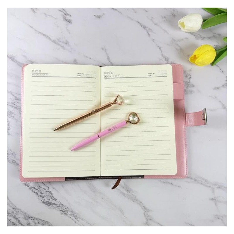 TMY Pink Lock Diary with Combination Lock – A5 Retro
