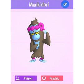 Pokémon ☆ Shiny Munkidori 6Ivs Shiny Legendary Pokémon Scarlet and Violet ☆