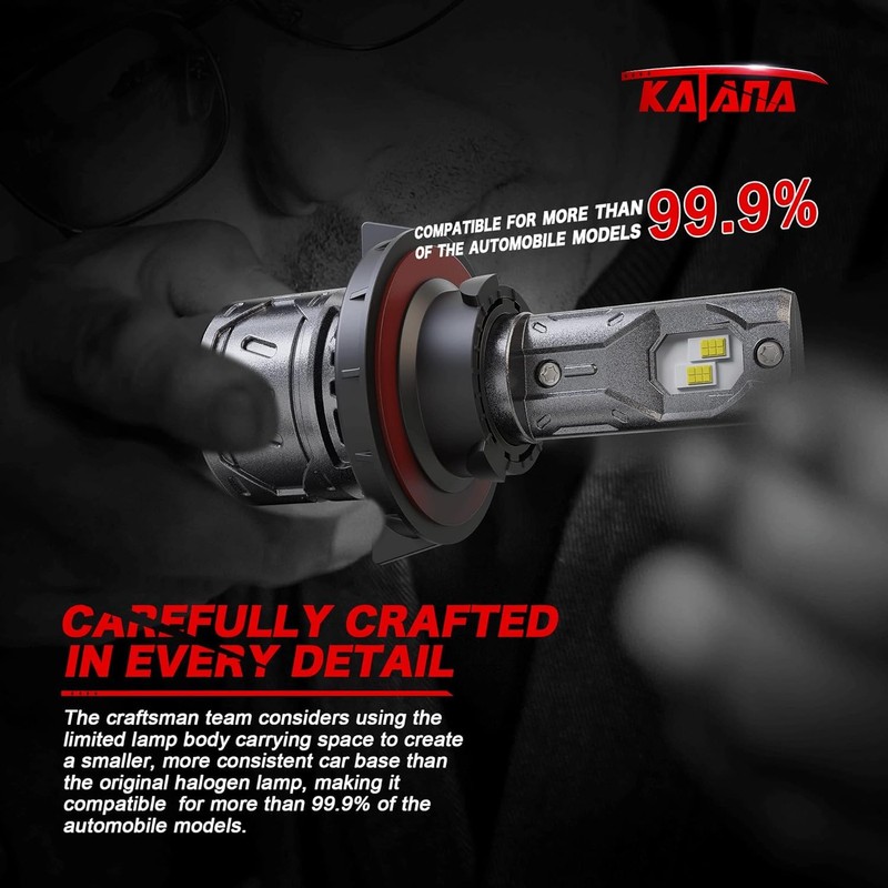 KATANA H13 Light Bulb. 9008 Bulb 400% Brightness Super Bright