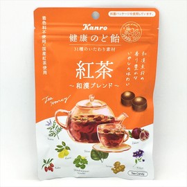 Kanro Plum Honey Healthy Throat Candy -Black Tea Flavor 80g