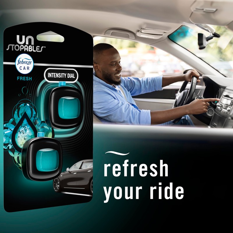Febreze Car Air Freshener, Odor-Fighting Automotive Vent Clip, Scented Car