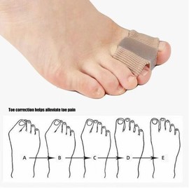 TFAK 6-pack Toe Separators for Women & Men - Corrector Pads for Hallux Valgus to Relieve Big Toe Discomfort and Foot Pain During Pedicure