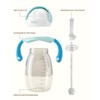 Baby Weighted Straw Cup, Transition Training Sippy Cup, Double Handles,
